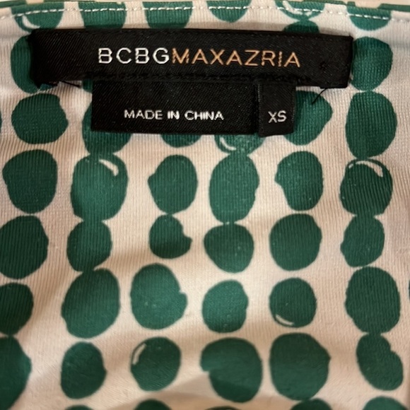 BCBGMaxAzria Polka Dot Black and White Blouse - Picture 7 of 8